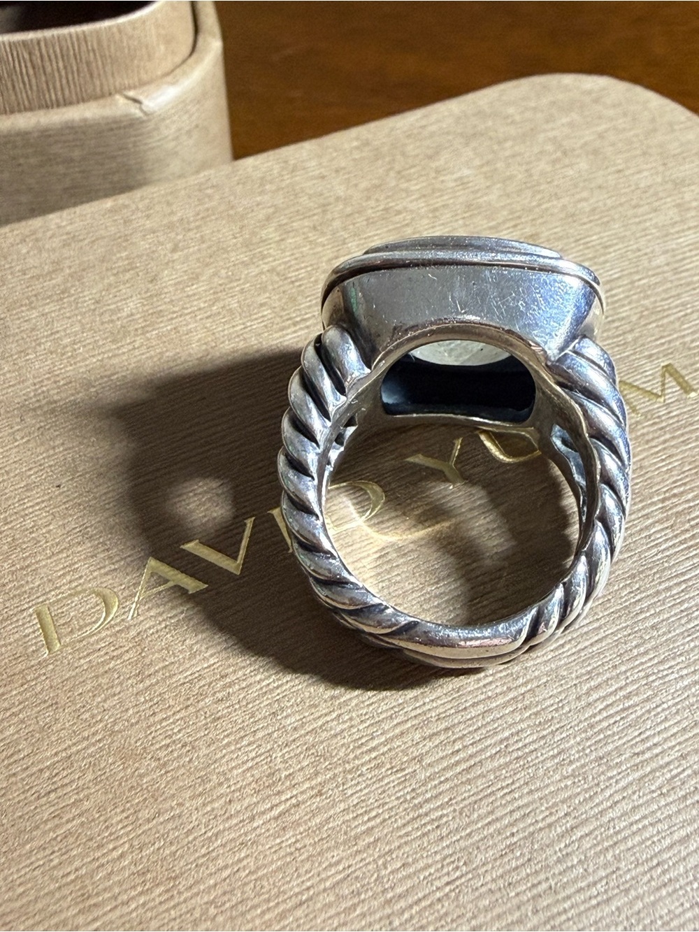 David Yurman Twisted Cable Ring in Sterling Silver - Picture 4 of 10